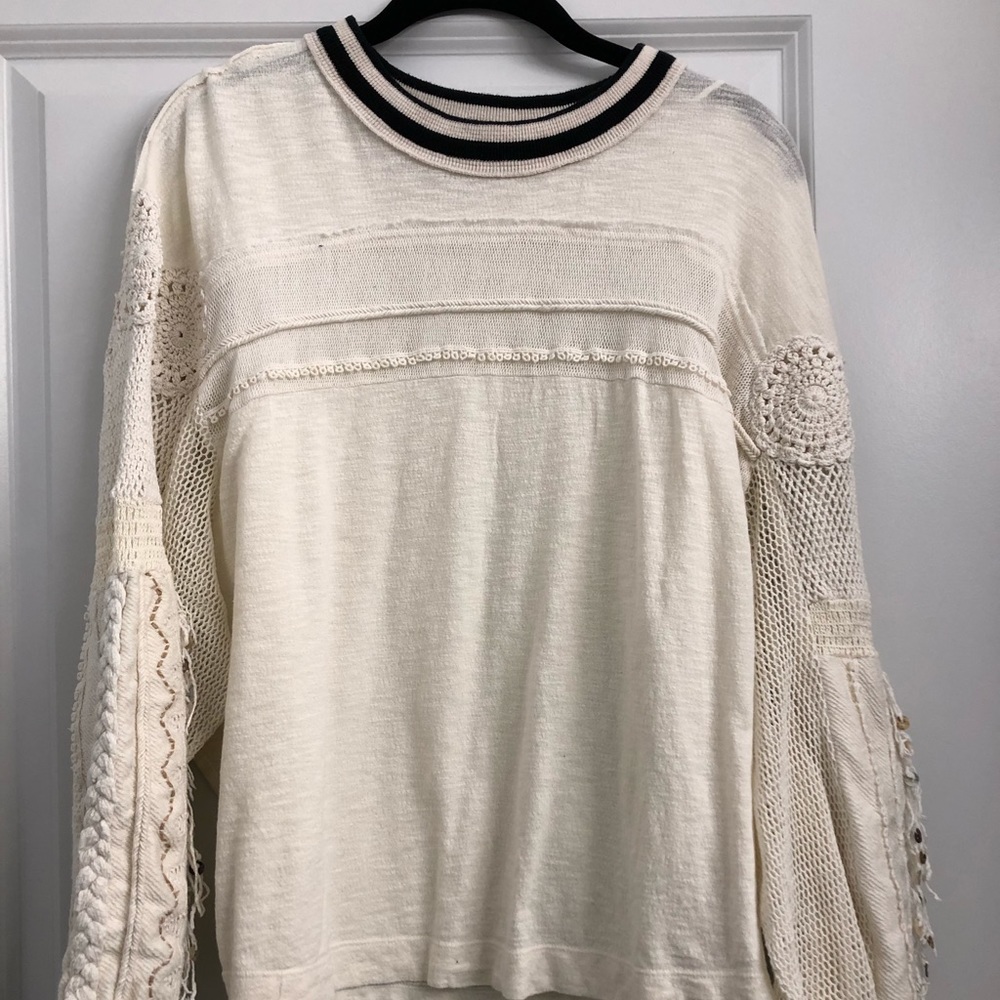 Free People Marrakesh Embellished Top